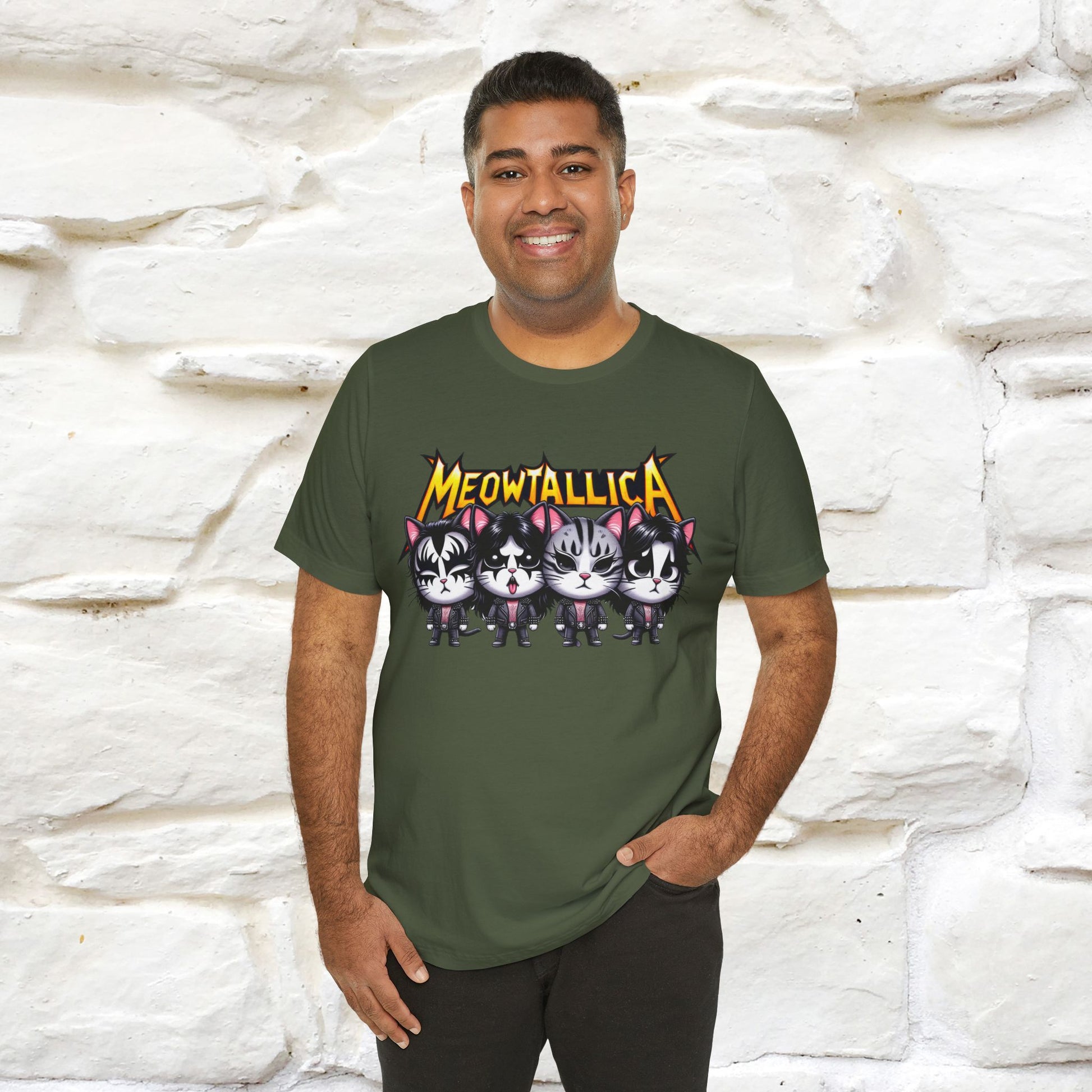 Meowtallica T-Shirt | Rock-Inspired Cat Tee| Nunu&Miao Studio - Nunu&Miao Studio