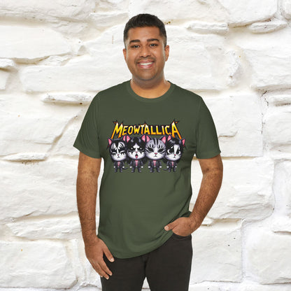 Meowtallica T-Shirt | Rock-Inspired Cat Tee| Nunu&Miao Studio - Nunu&Miao Studio
