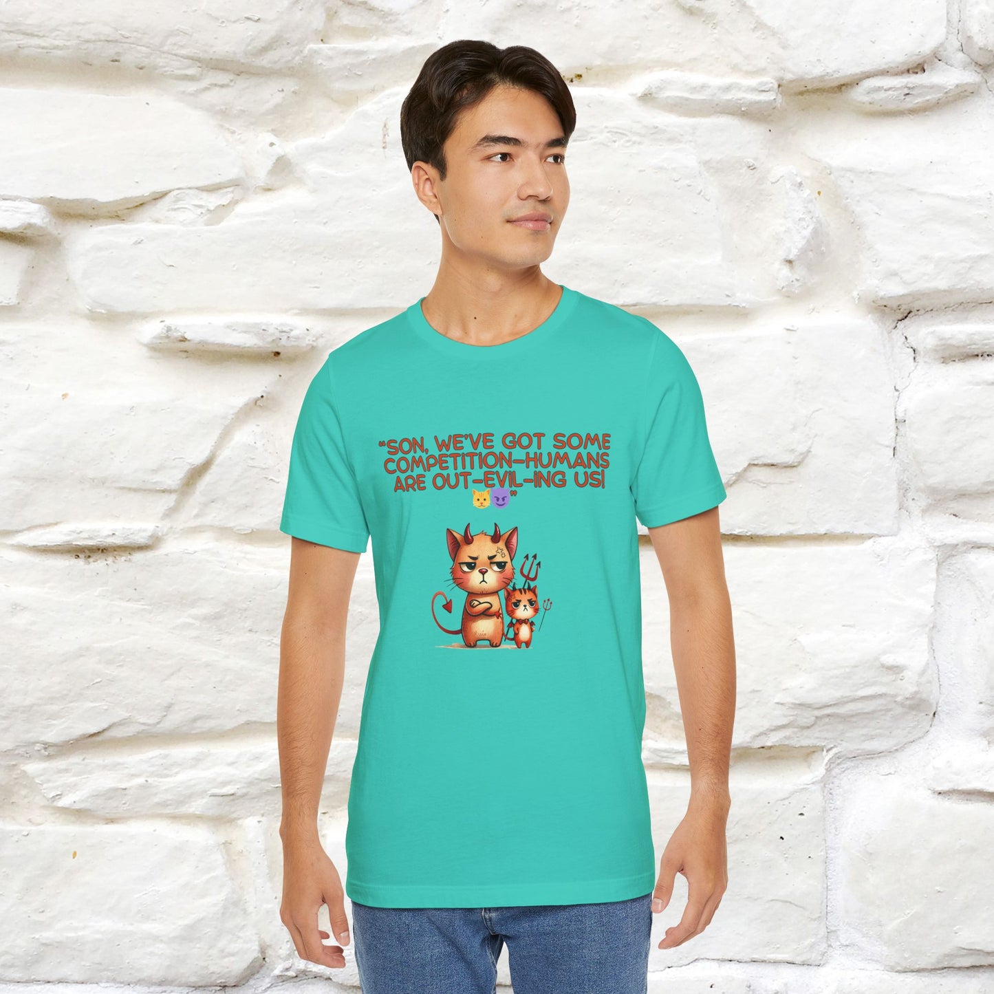 "Humans Are Out-Evil-Ing Us." Cat  T-shirt |Nunu&Miao Studio