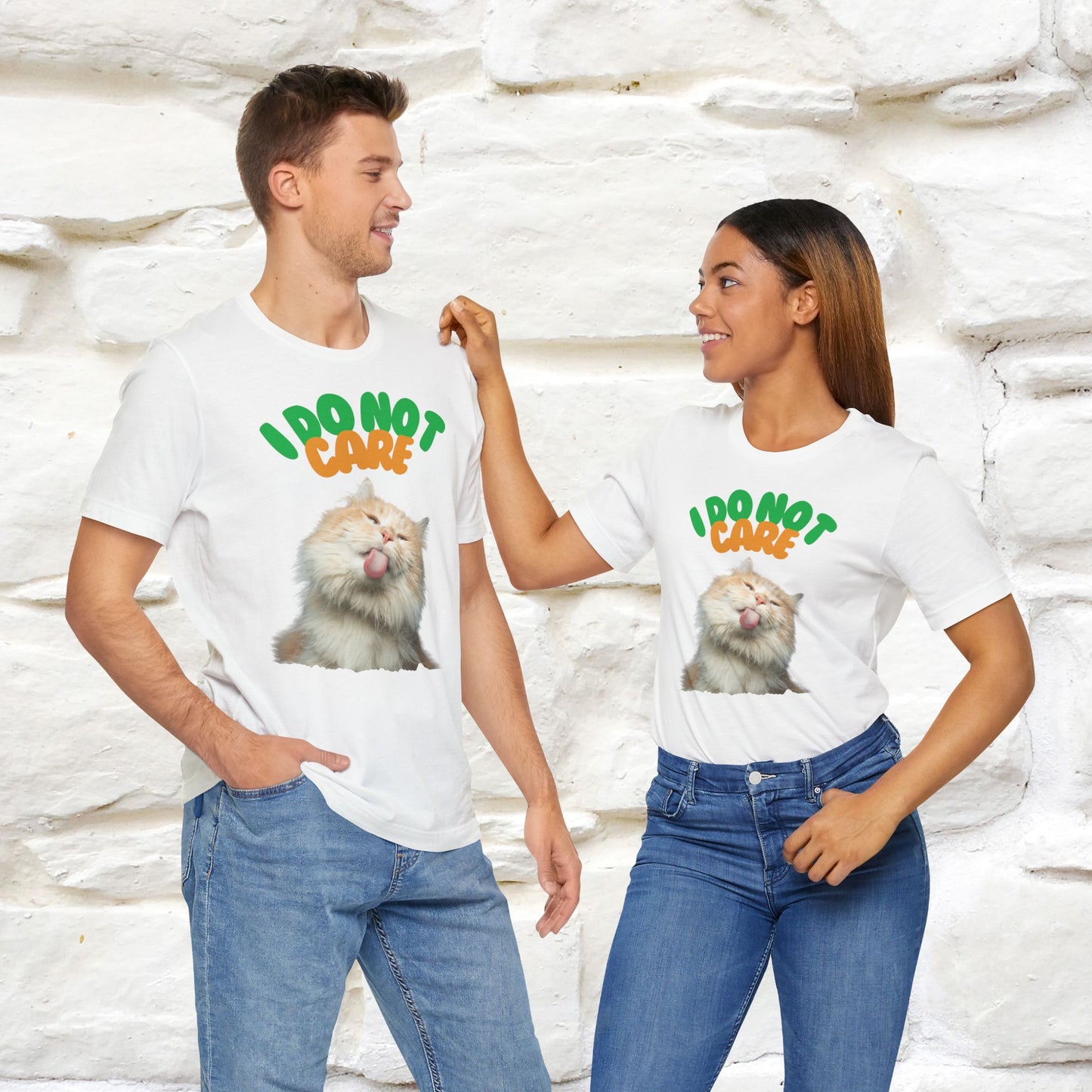 ''I Do Not Care''  Cat T-shirt for Men and Women  100% Cotton*