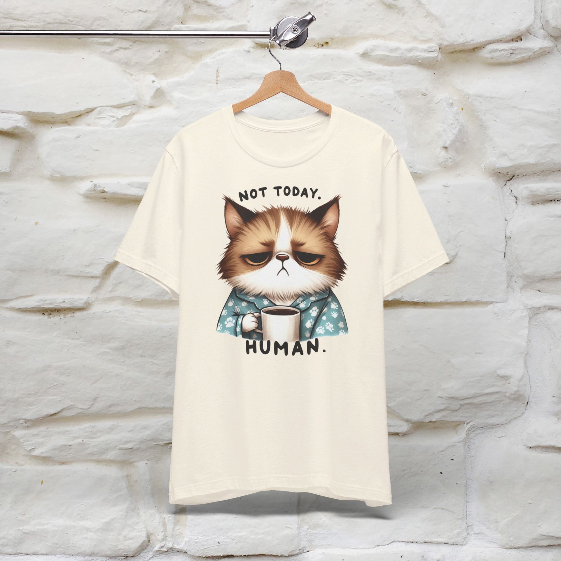 ''Not Today Human'' Cat  T-shirt for Women 100% Cotton* - Nunu&Miao Studio