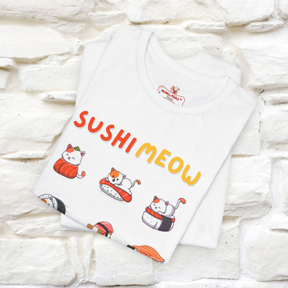 "Sushi Meow" Cat T-shirt for Men & Women | 100% Cotton*