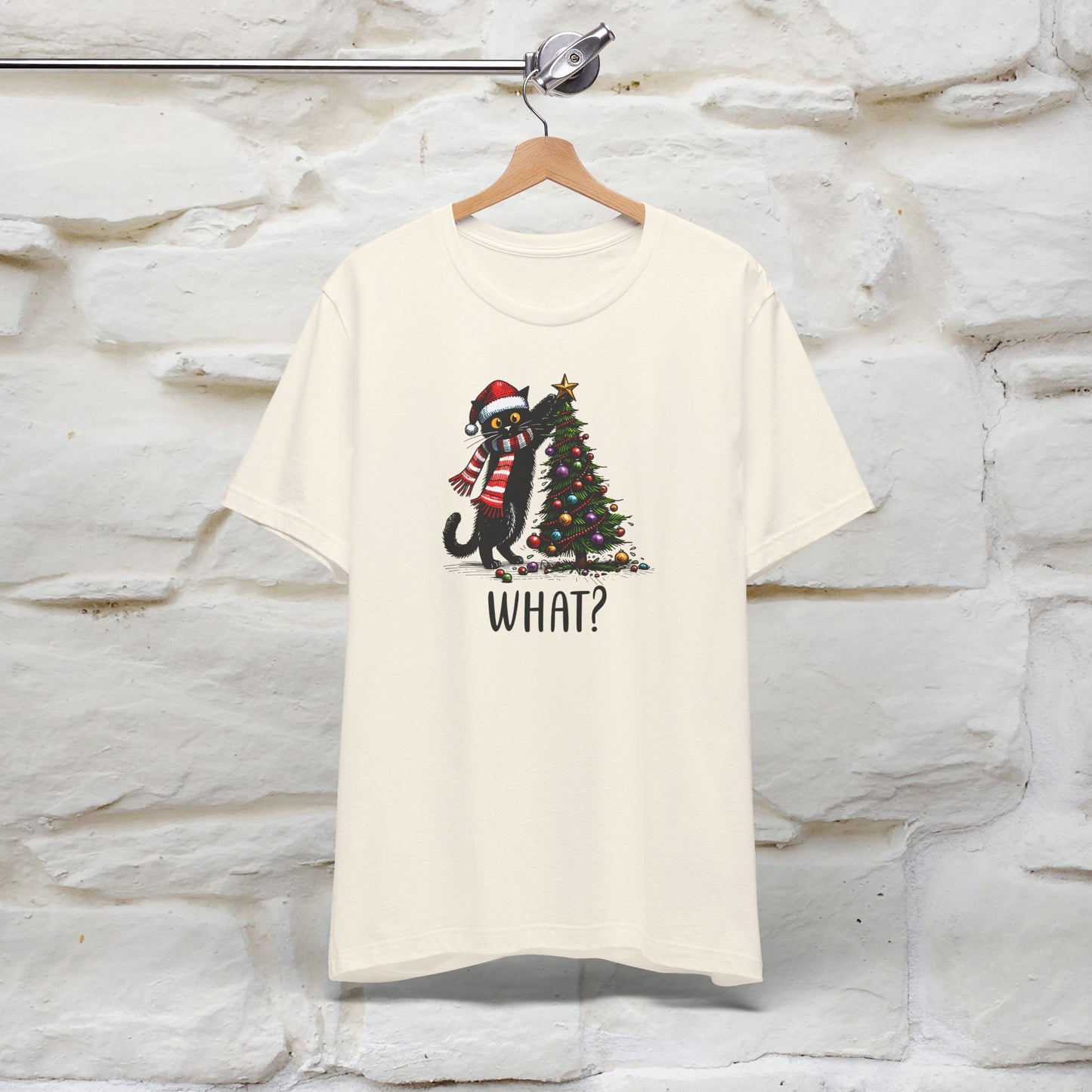 What? Cattitude Cat Christmas Shirt for Men & Women | 100% Cotton*