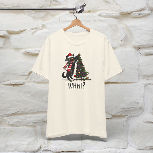 What? Cattitude Cat Christmas Shirt for Men & Women | 100% Cotton*