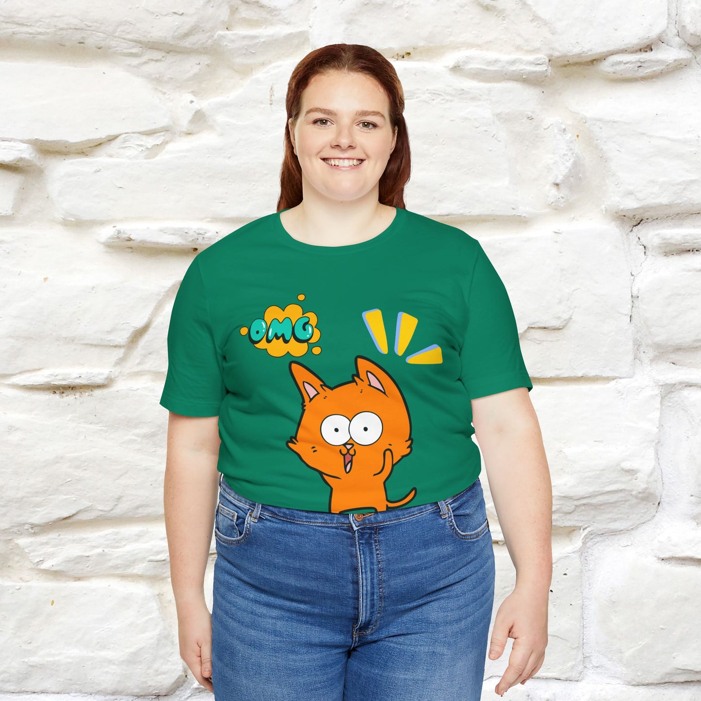 ''Oh My God'' Cat T-Shirt | Nunu&Miao Studio