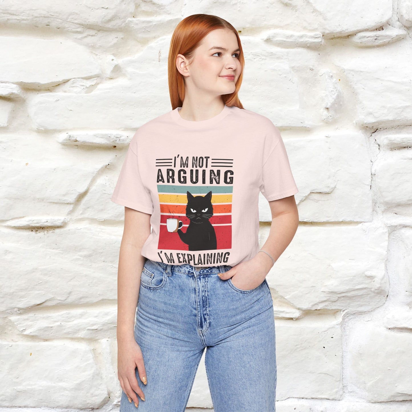 Non sto discutendo, sto spiegando perché ho ragione T-shirt con gatto per uomo e donna | 100% cotone* Maglietta divertente
