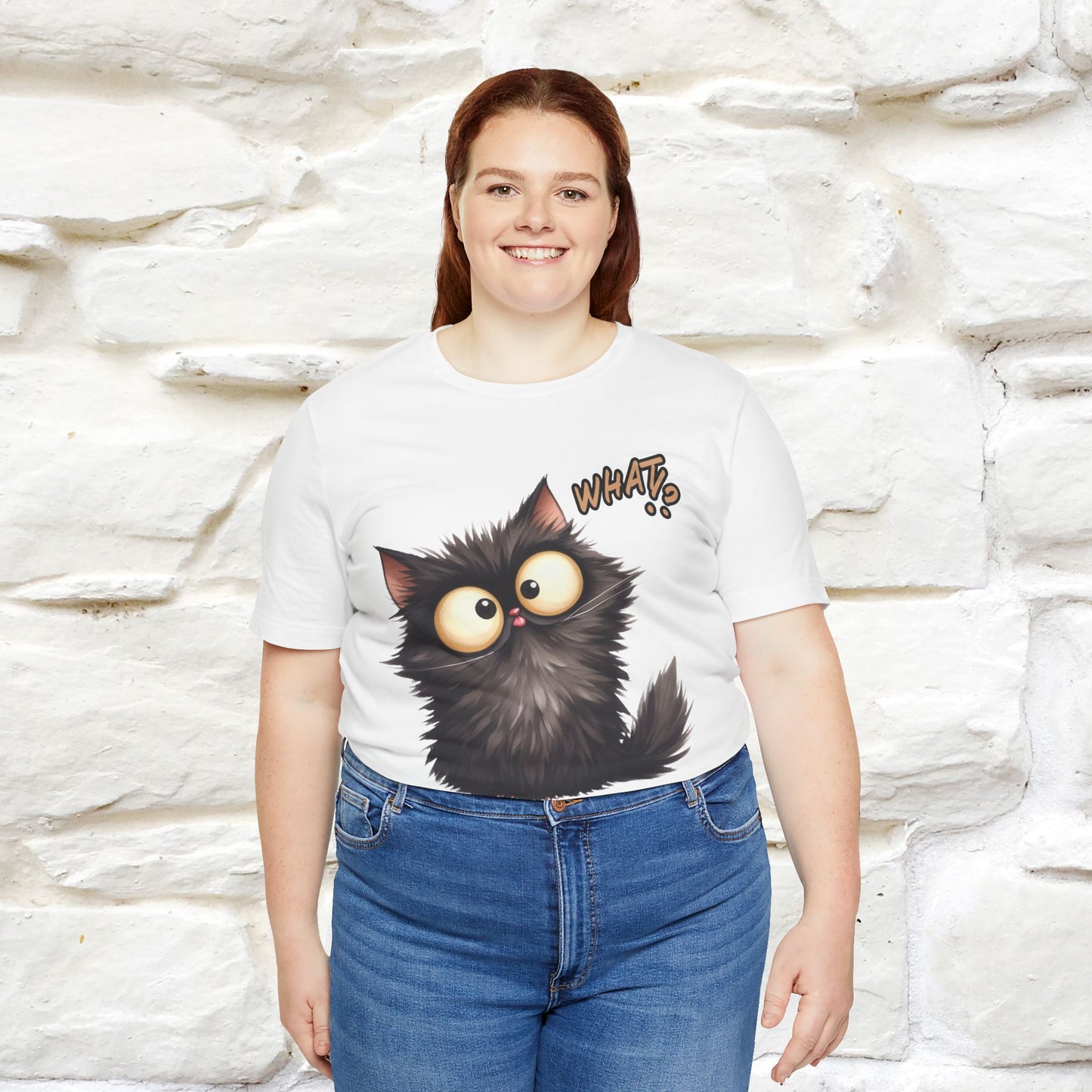 What? Cat T-Shirt for Men & Women | 100% Cotton* Funny & Stylish Tee