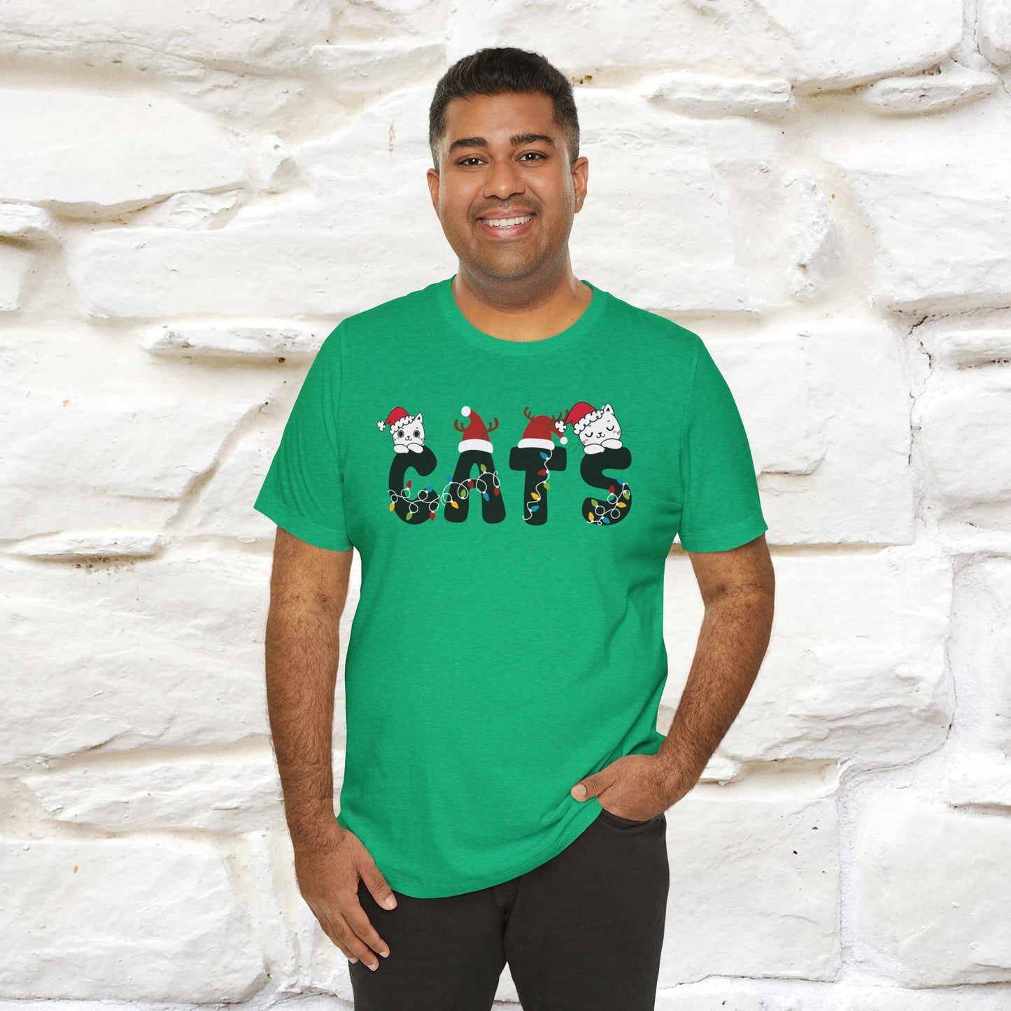 “Cats Christmas T-Shirt | Festive Cat T-Shirt for Men & Women | 100% Cotton”