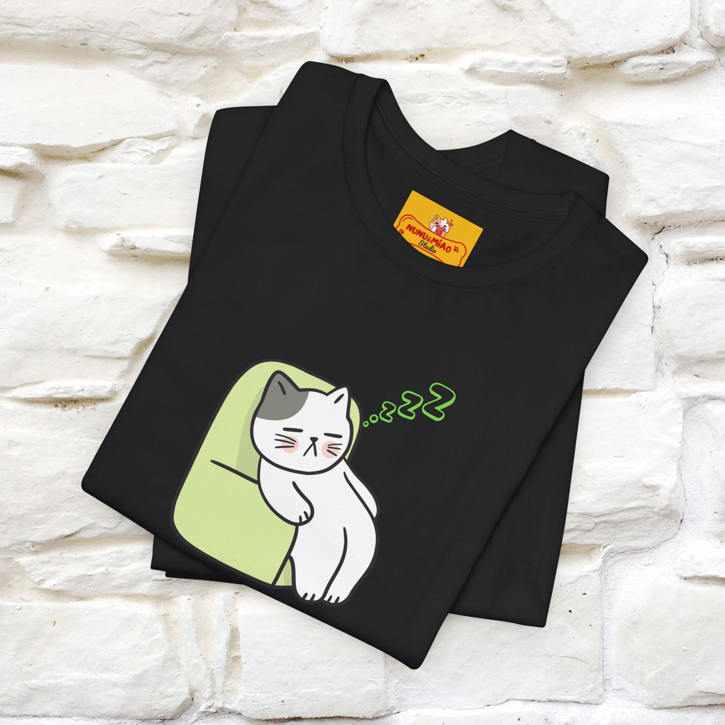 "Keep going… the couch isn’t going to nap on itself." Cat T-Shirt| Front & Back Design | Nunu&Miao Studio