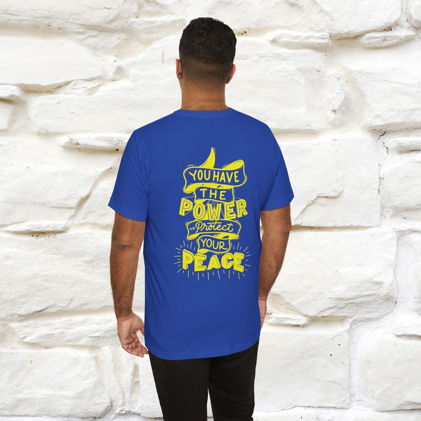 "You Have the Power to Protect Your Peace" Cat T-Shirt for Men & Women | Front & Back Design | 100% Cotton*