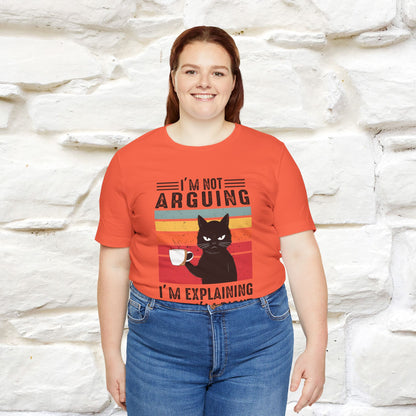 Non sto discutendo, sto spiegando perché ho ragione T-shirt con gatto per uomo e donna | 100% cotone* Maglietta divertente