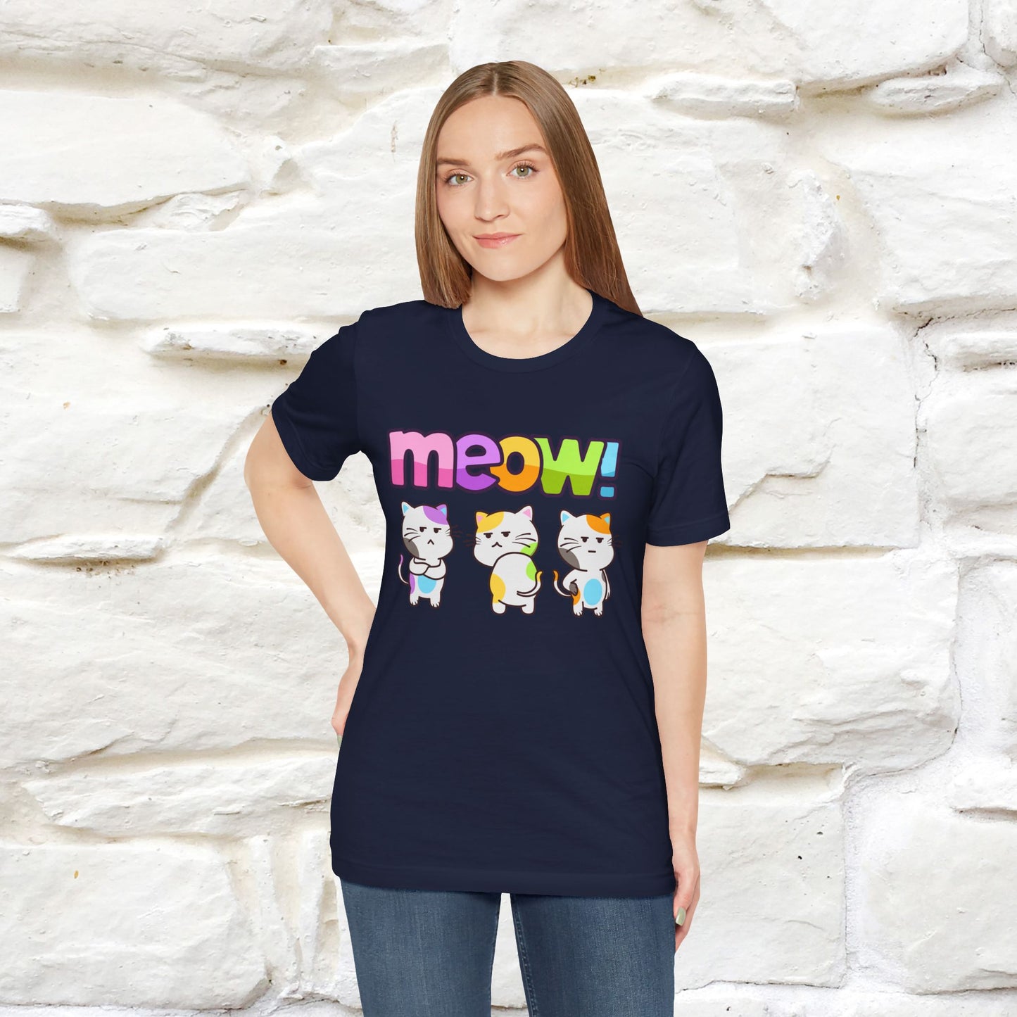 Meow! Funny Cat T-Shirt for Men & Women | 100% Cotton*