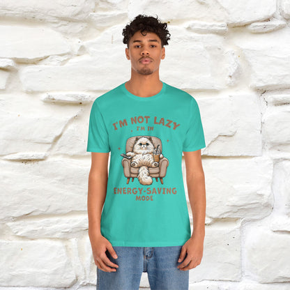 "I'm Not Lazy I'm In Energy-Saving Mode " Cat T-shirt |Nunu&Miao Studio