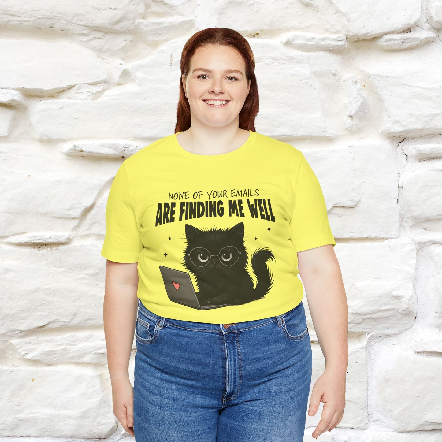 "None of your Emails Are Finding Me Well" Cat T-Shirt | Nunu&Miao Studio