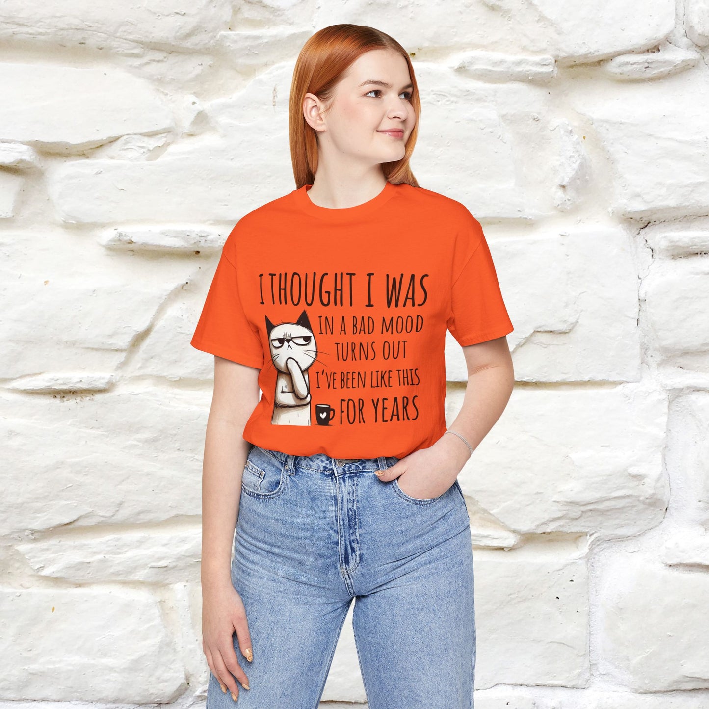 "I Thought I was In A Bad Mood.. " Cat  T-shirt |Nunu&Miao Studio