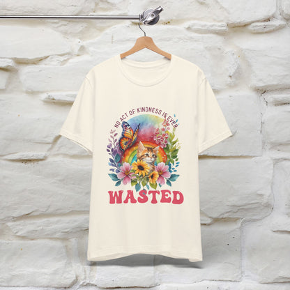 "No Act Of Kindness Is Ever Wasted" Cat T-Shirt for Men & Women | 100% Cotton* 🐾