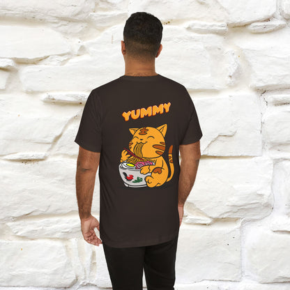 "Yummy" Cat T-shirt for Men & Women | Front & Back Design | 100% Cotton*