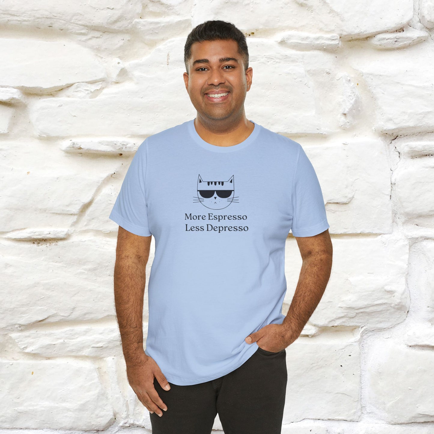 "More Espresso Less Depresso" |Cat T-Shirt | Nunu&Miao Studio