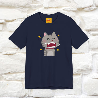 "Smile, Sparkle, Shine" Cat T-Shirt | Front & Back Design | Nunu&Miao Studio