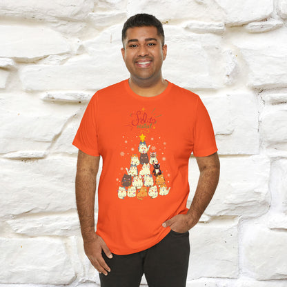 "Feliz Natal" Cat T-shirt for Men & Women | 100% Cotton* 🐾 | Festive Holiday Tee