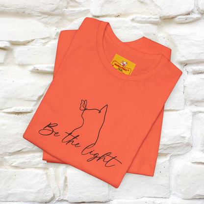 "Be The Light" Cat T-Shirt | Front & Back Design | Nunu&Miao Studio
