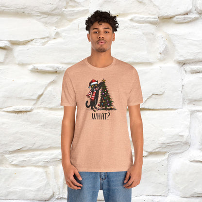 What? Cattitude Cat Christmas Shirt for Men & Women | 100% Cotton*