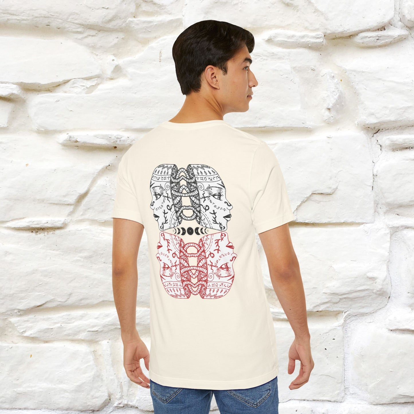 ''Illusion'' Cat T-Shirt Front and Back Design | Nunu&Miao Studio