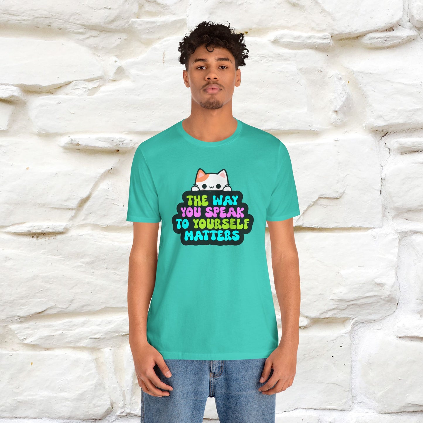 "Il modo in cui parli con te stesso è importante" T-shirt per uomo e donna | 100% cotone*