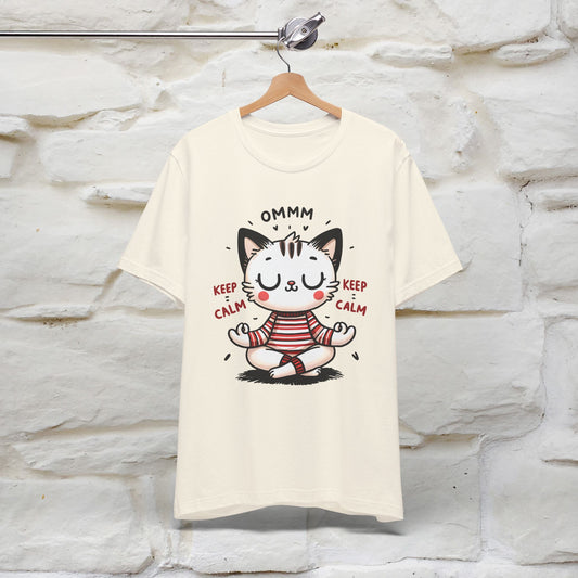 Ommm, Keep Calm | Relaxed Cat Shirt for Men & Women | 100% Cotton*