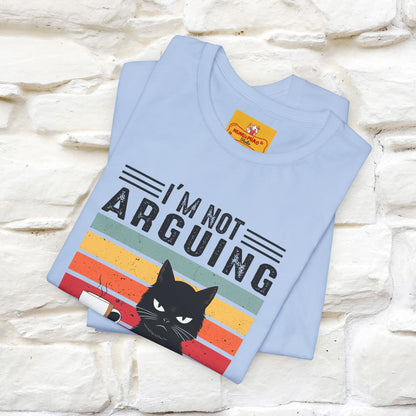 Non sto discutendo, sto spiegando perché ho ragione T-shirt con gatto per uomo e donna | 100% cotone* Maglietta divertente