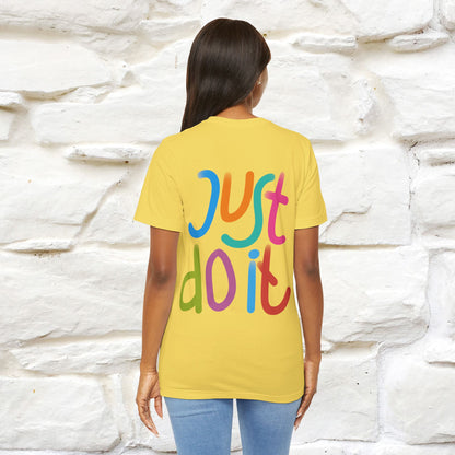"Yes, Just Do It" Cat T-Shirt| Front & Back Design | Nunu&Miao Studio
