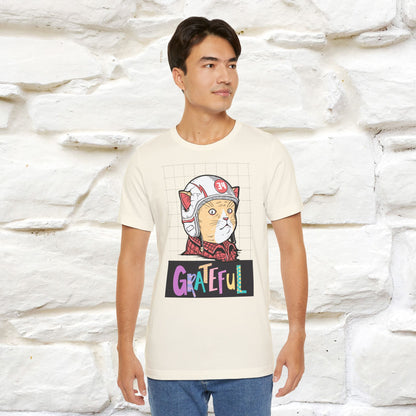 ''Grateful''  Cat T-shirt for Men and Women  100% Cotton*