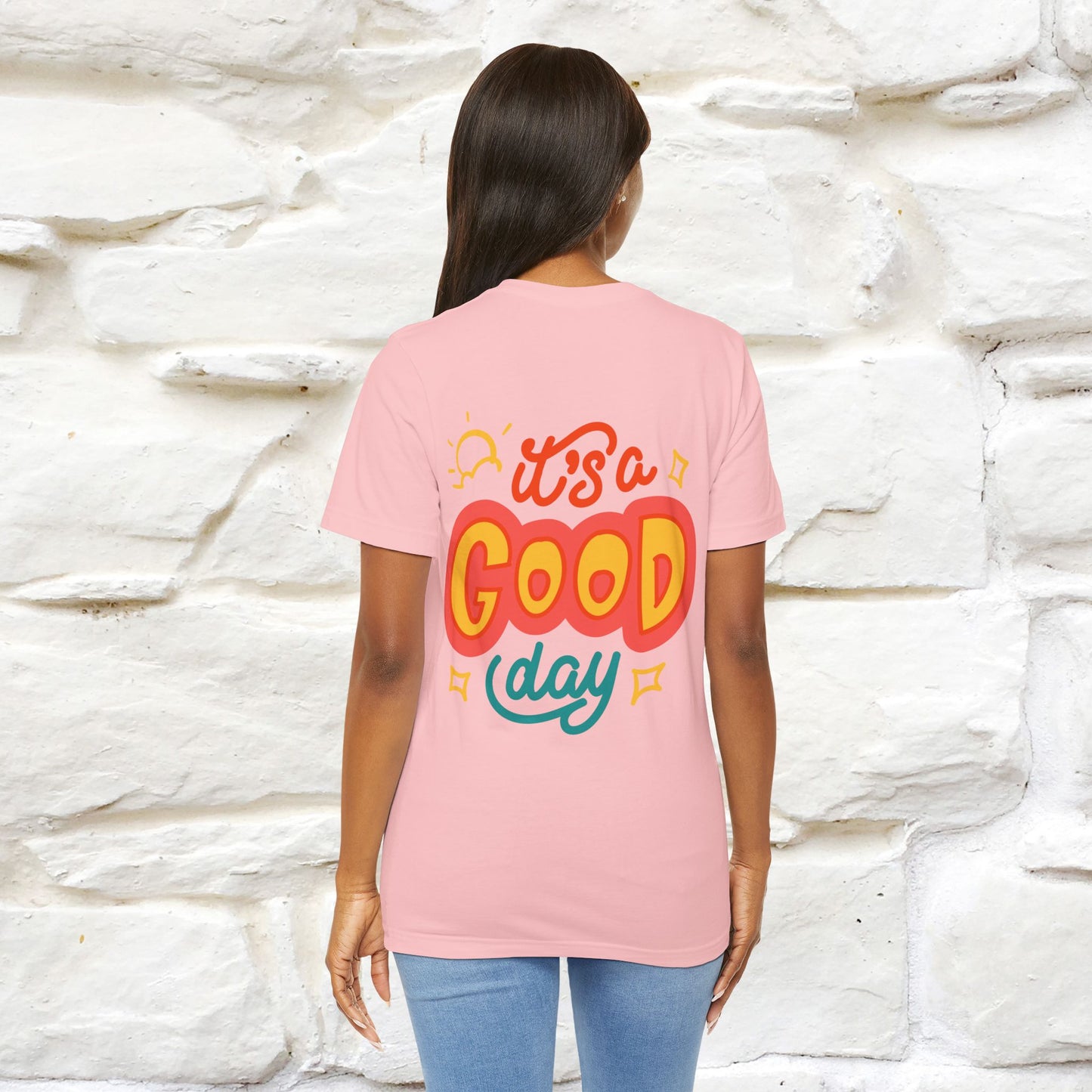 ""It's A Good Day" Cat T-Shirt| Front & Back Design | Nunu&Miao Studio