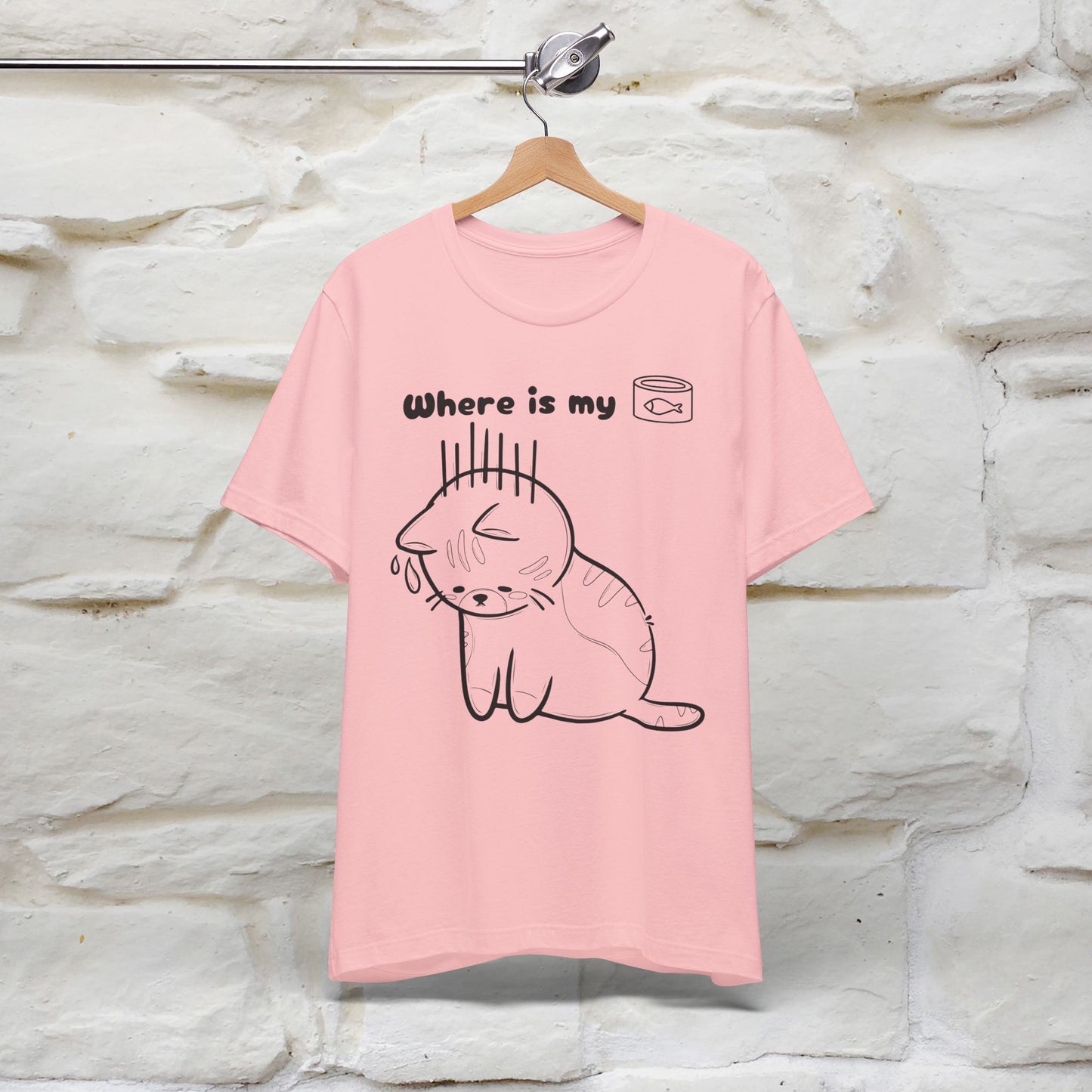 "Where Is My Tuna?" Funny Cat T-Shirt for Men & Women | 100% Cotton* 🐾