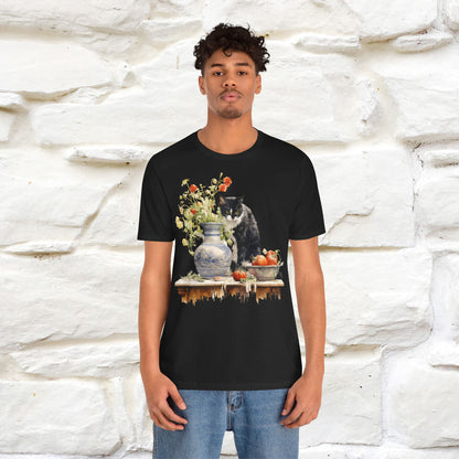 ''THe Cat and The Vase '' T-shirt for Men and Women 100% Cotton*