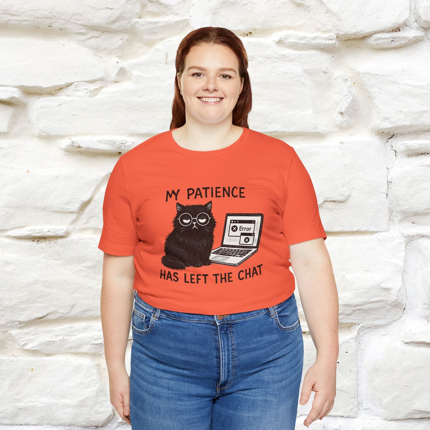 "My Patience Has Left The Chat" |Cat T-Shirt | Nunu&Miao Studio