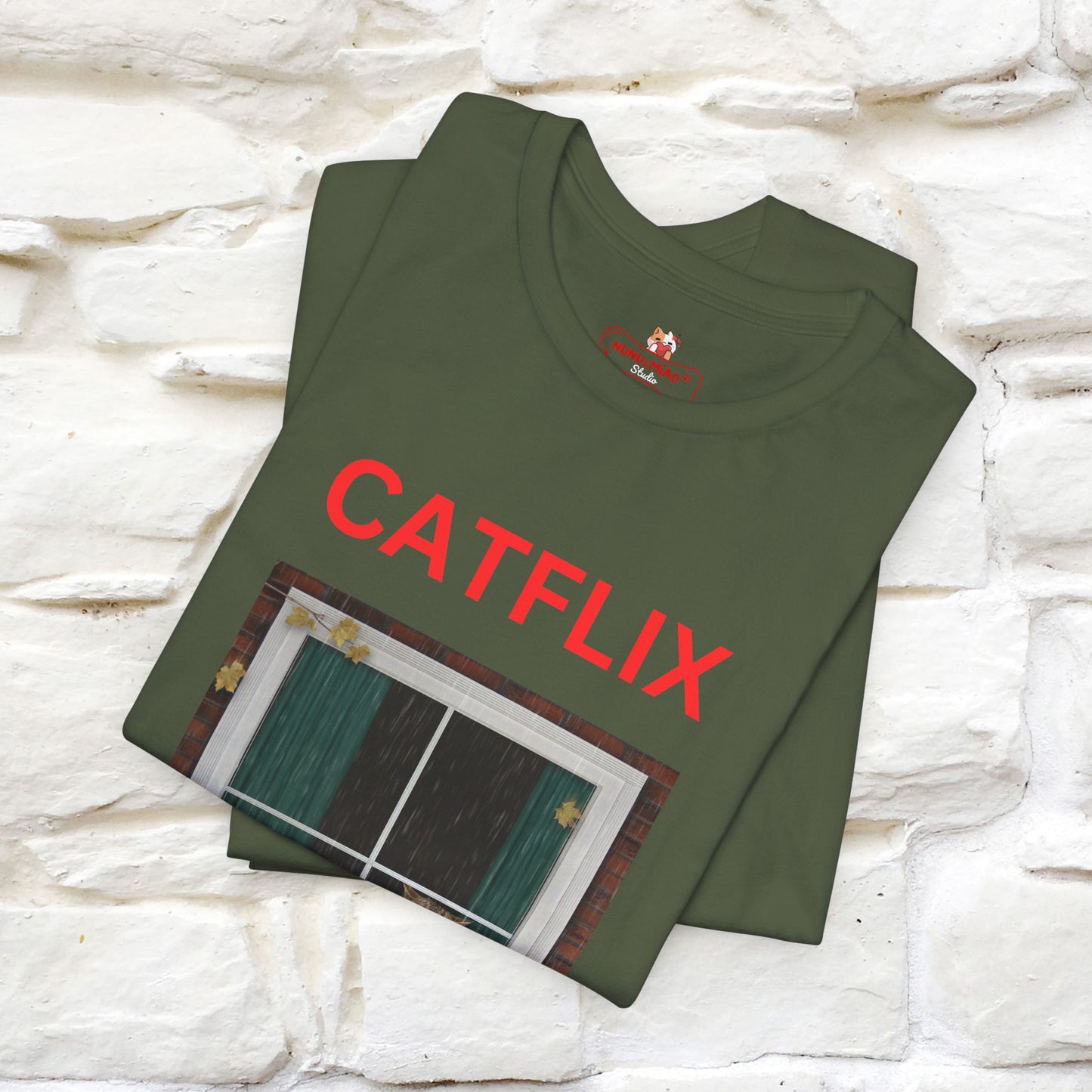 "Catflix" Cat T-shirt for Men & Women| 100% Cotton* 🐾