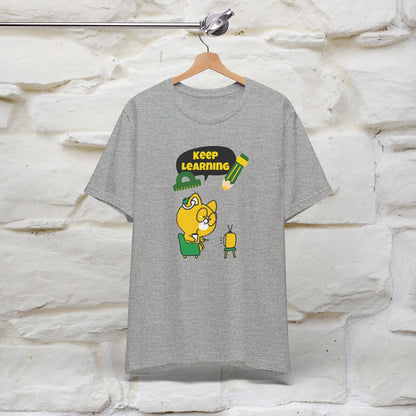 ''Keep Learning'' T-shirt for Man 100% Cotton* - Nunu&Miao Studio