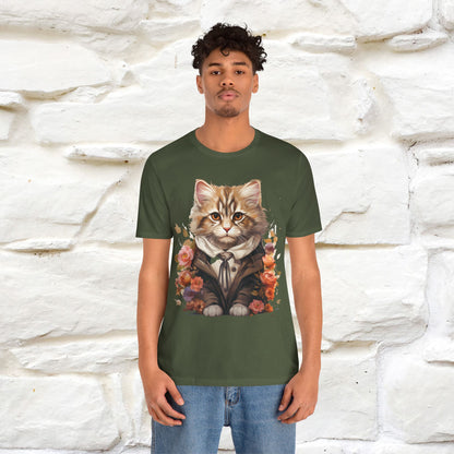 "Mr. Meow" Elegant Cat T-Shirt for Men & Women | 100% Cotton*