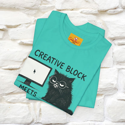 "Creative Block Meets Deadline..." |Cat T-Shirt | Nunu&Miao Studio