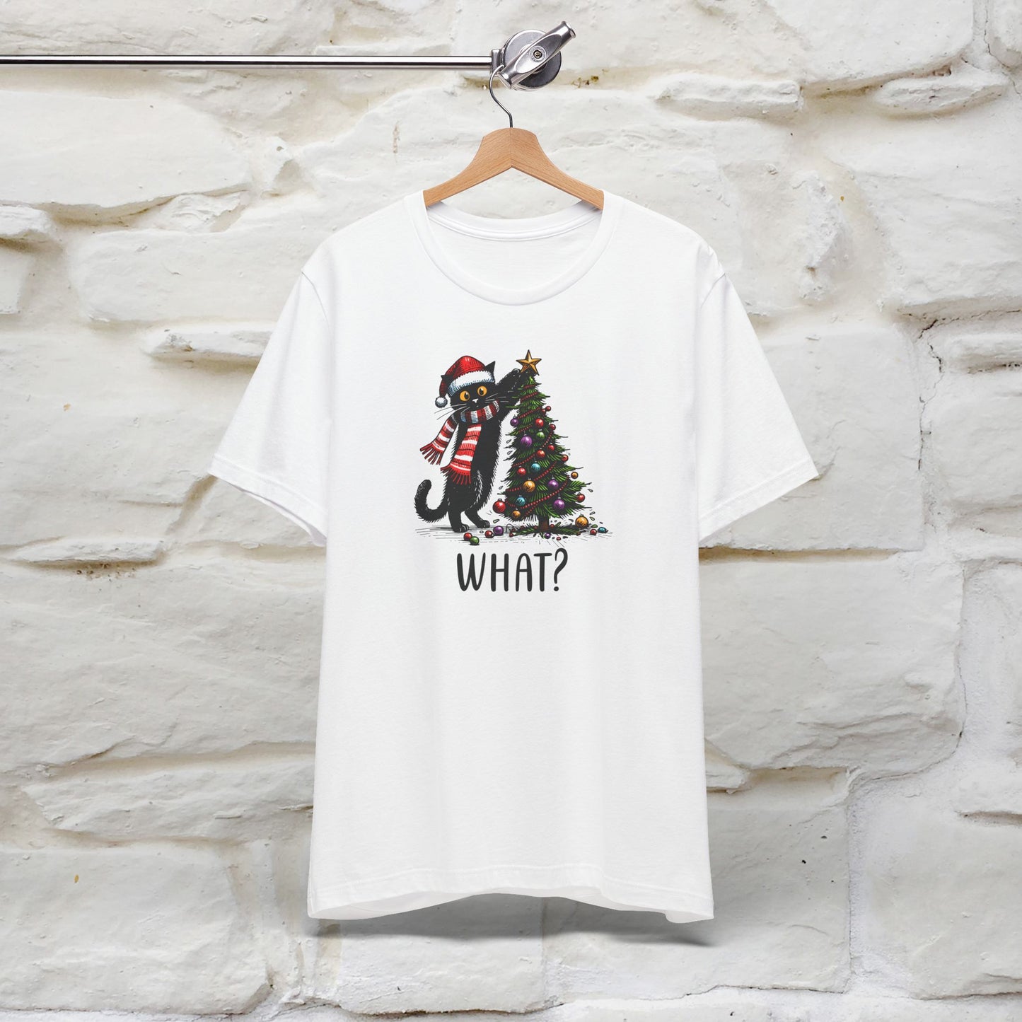 What? Cattitude Cat Christmas Shirt for Men & Women | 100% Cotton*