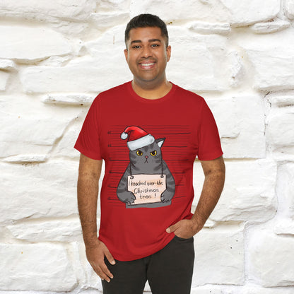"I Knocked Over The Christmas Tree " |Funny Cat T-Shirt | Nunu&Miao Studio