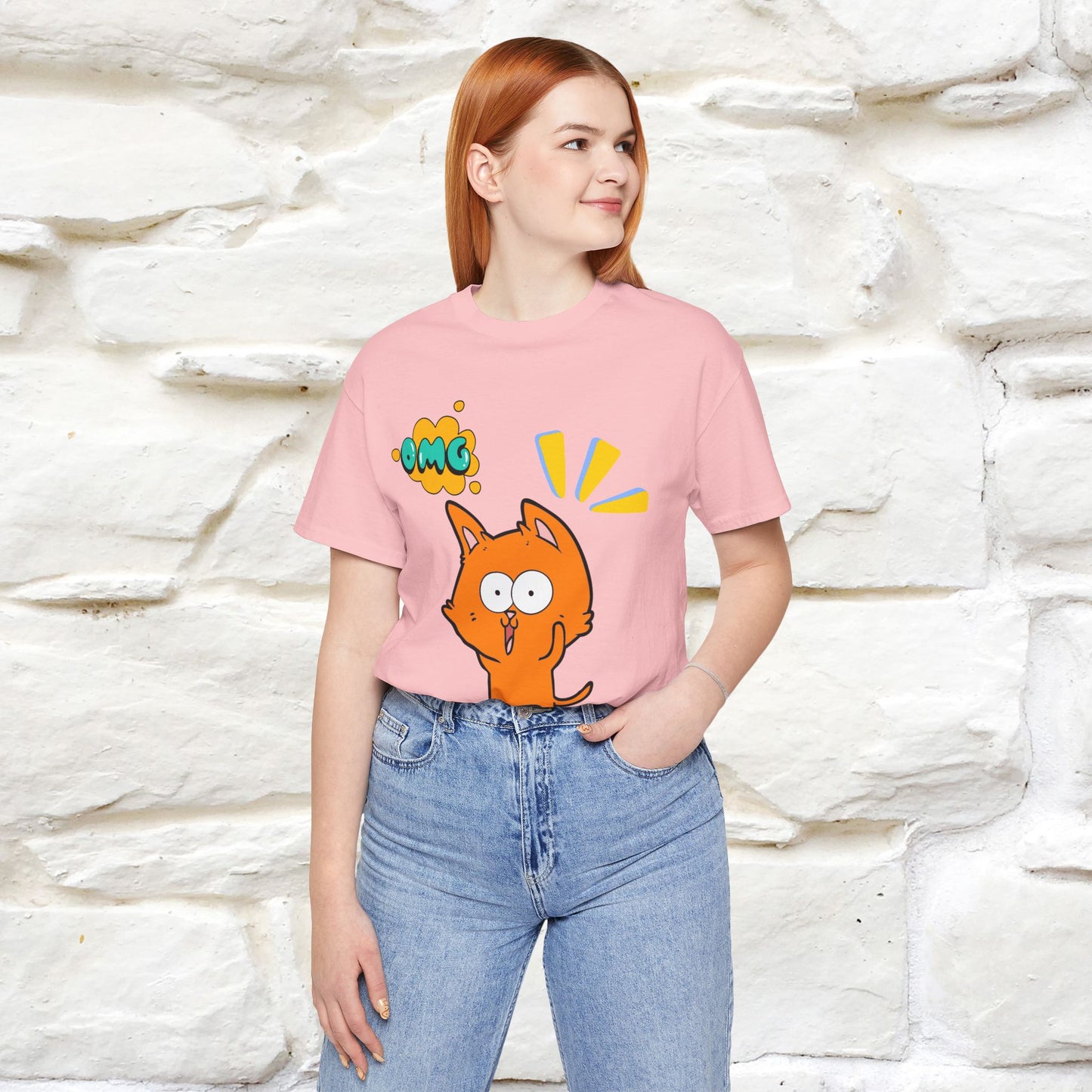 ''Oh My God'' Cat T-Shirt | Nunu&Miao Studio
