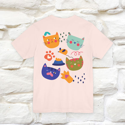 ''The Power Of Meow'' Cat T-Shirt Front and Back Design | Nunu&Miao Studio