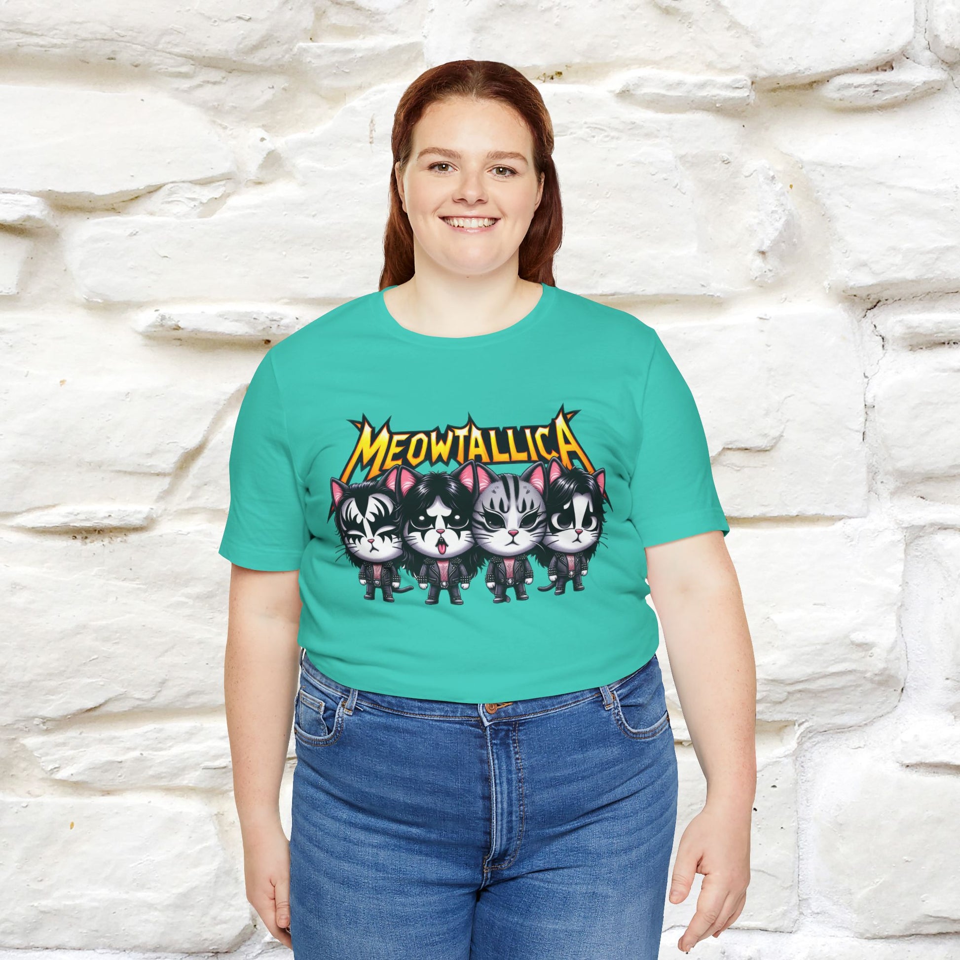 Meowtallica T-Shirt | Rock-Inspired Cat Tee| Nunu&Miao Studio - Nunu&Miao Studio