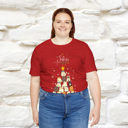 "Feliz Natal" Cat T-shirt|Nunu&Miao Studio - Nunu&Miao Studio