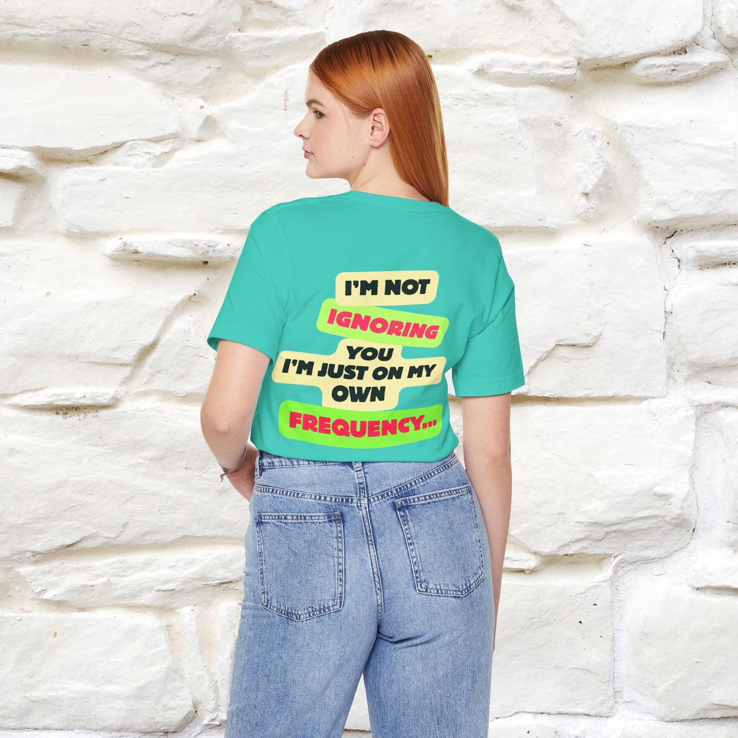 "I'm Not Ignoring You. I'm Just  .. " Cat T-Shirt | Front & Back Design | Nunu&Miao Studio