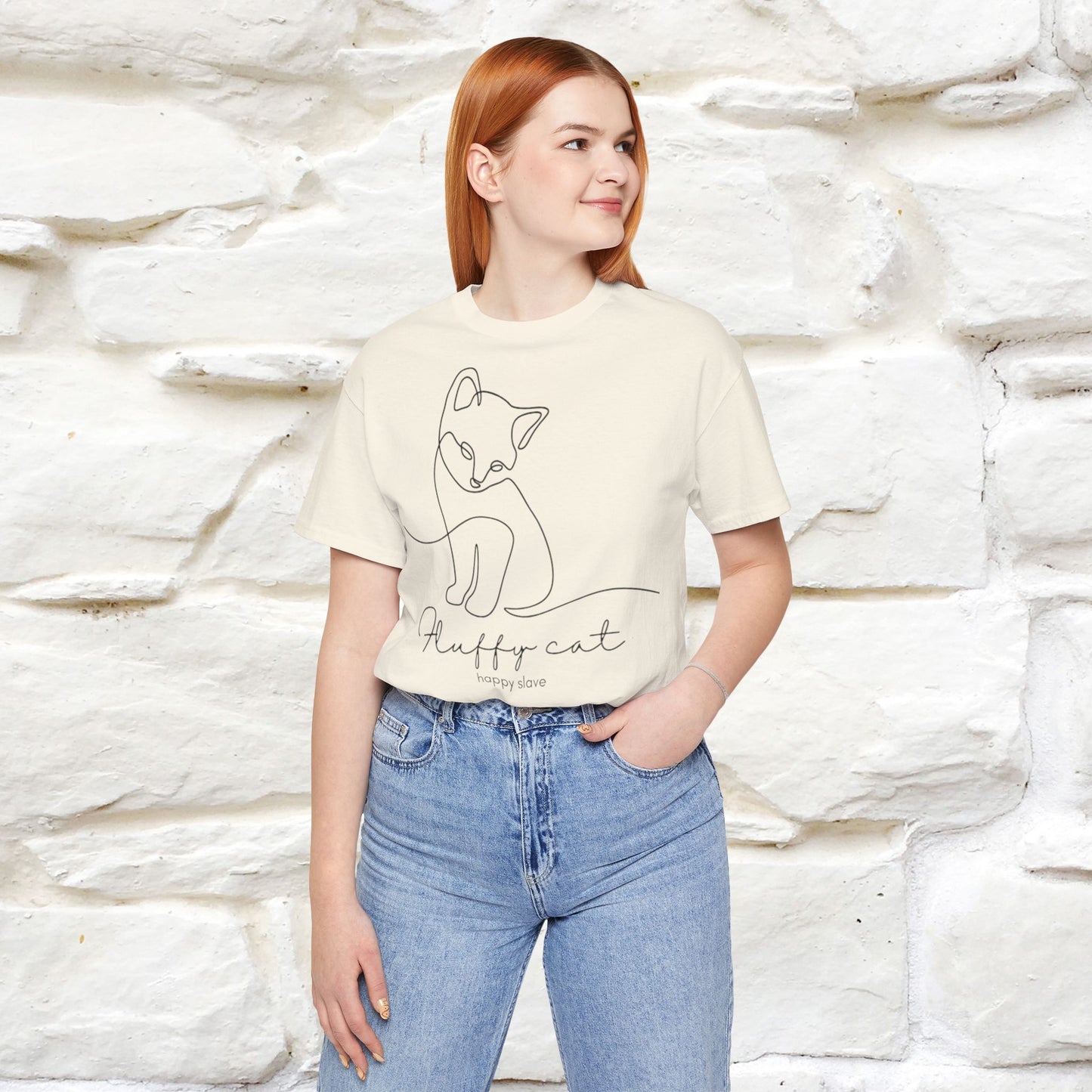 Happy Cat, Happy Slave: Quirky Cat T-Shirt for Men & Women | 100% Cotton*