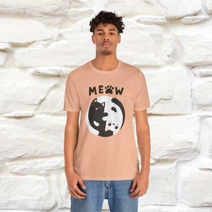 ''Ying Yang Meow''  Cat T-shirt for Men and Women  100% Cotton*