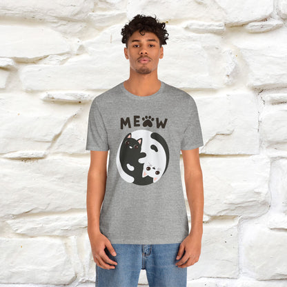 ''Ying Yang Meow''  Cat T-shirt for Men and Women  100% Cotton*